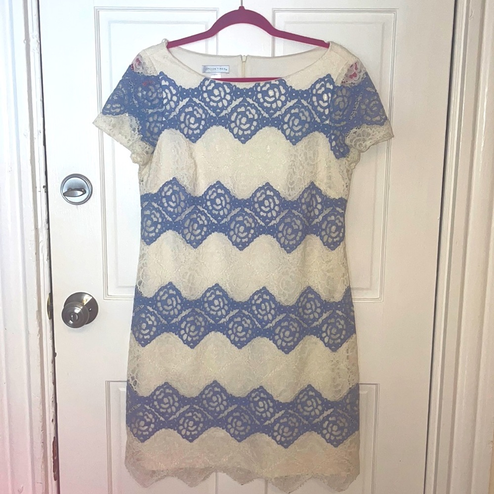 Blue & white dress